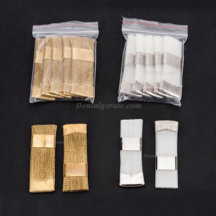 50 St&uuml;ck Zahnbohrer Reinigungswerkzeug Messing Nylon Drahtb&uuml;rste Bohrerreinigungsb&uuml;rsten